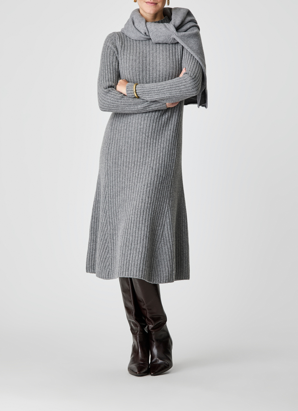 Kleid, Granite Grey Frontansicht