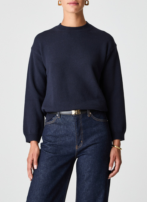 Pullover Rundhals 1/1 Arm width=