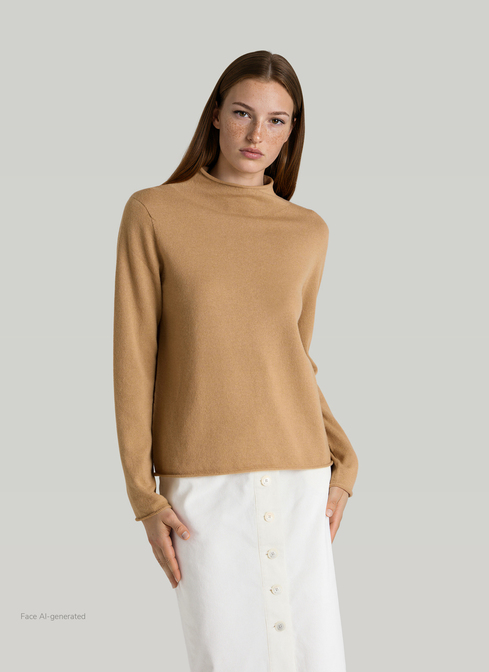 Pullover Stehkragen 1/1 Arm width=
