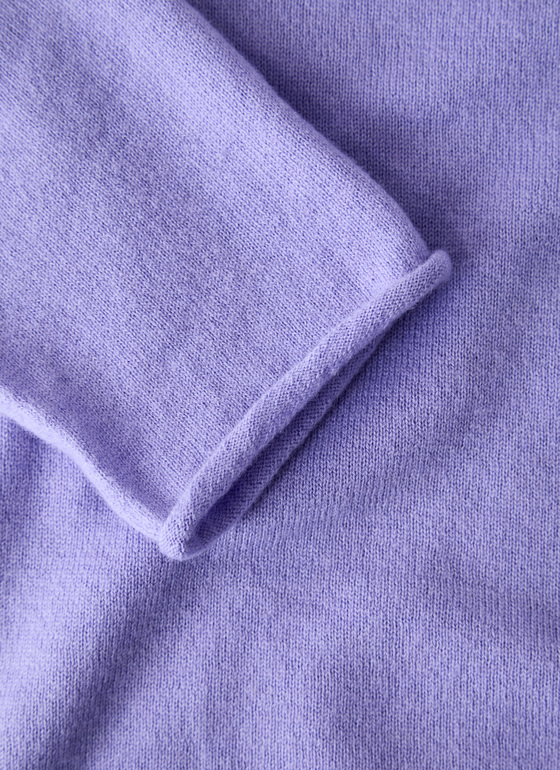 Pullover Stehkragen 1/1 Arm Frosted Lavender Frontansicht