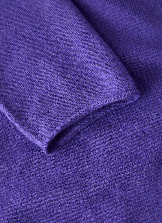 Pullover Stehkragen 1/1 Arm Mythical Violet Frontansicht