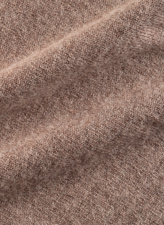 Pullover Rundhals 1/1 Arm Taupe Grey Frontansicht