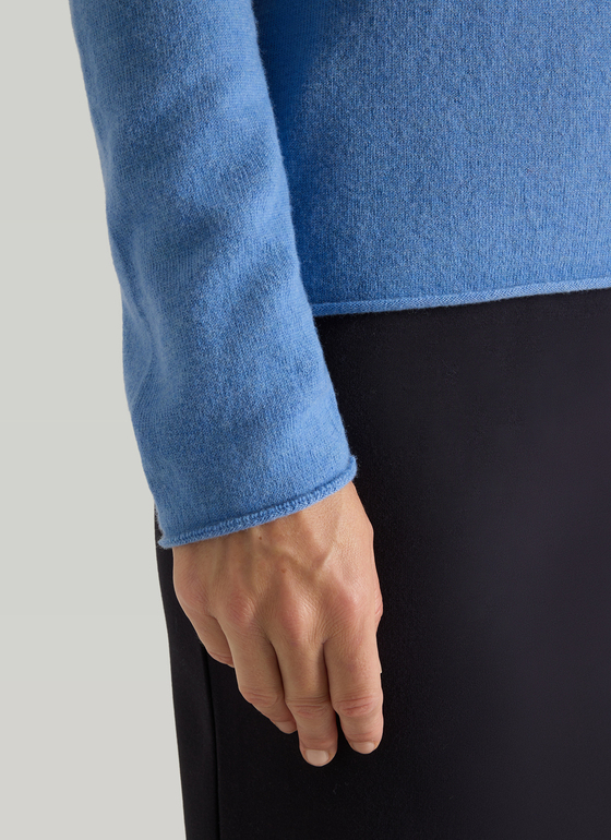 Pullover Rundhals 1/1 Arm Dutch Blue Frontansicht