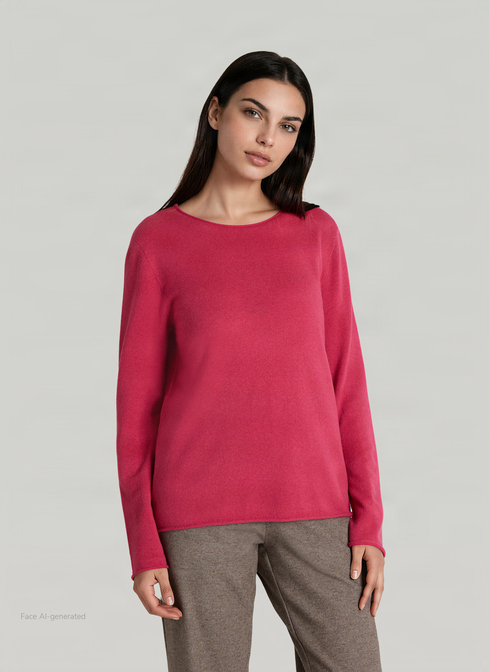Pullover Rundhals 1/1 Arm width=