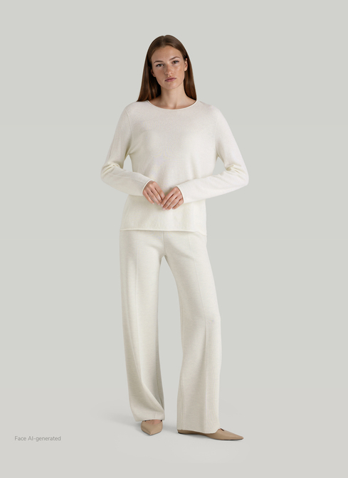 Pullover Rundhals 1/1 Arm width=