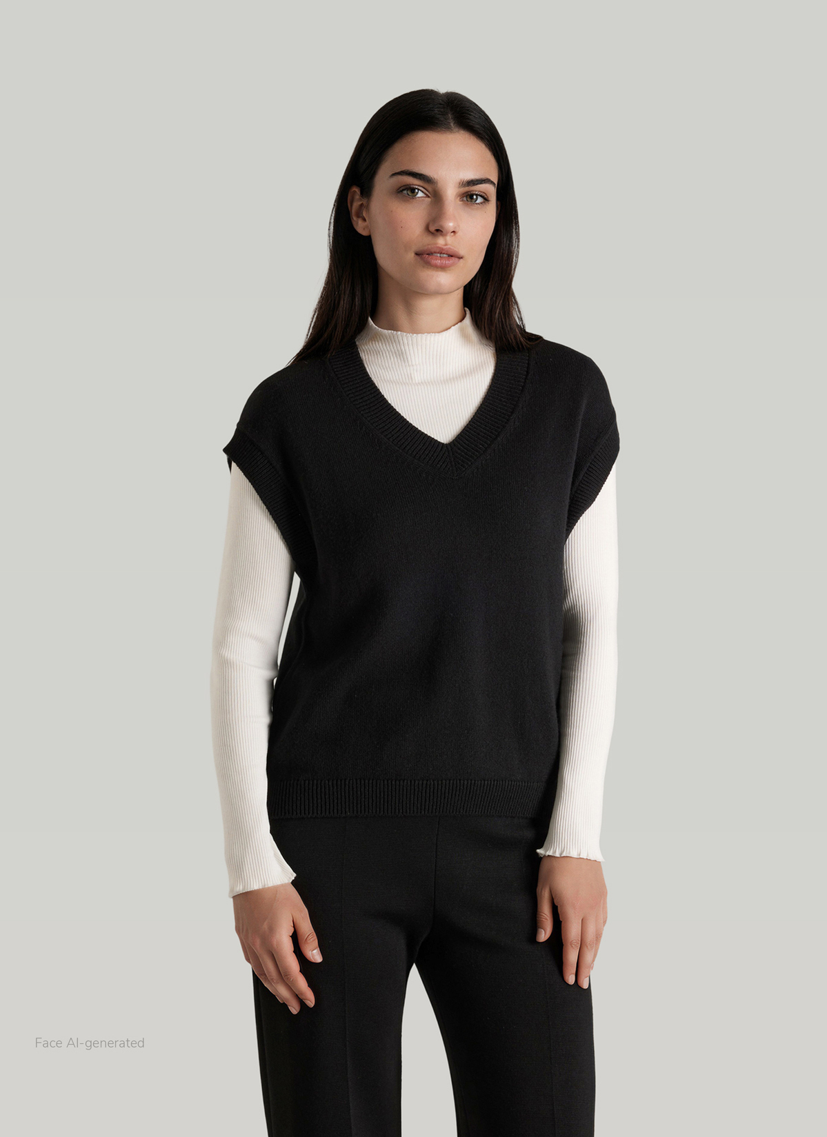 Pullunder, Black Frontansicht