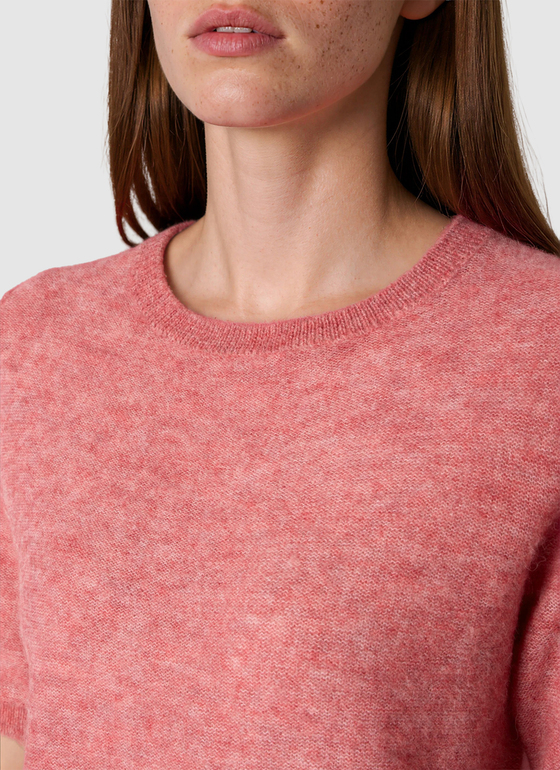 Pullover Rundhals 1/1 Arm Desert Rose Frontansicht