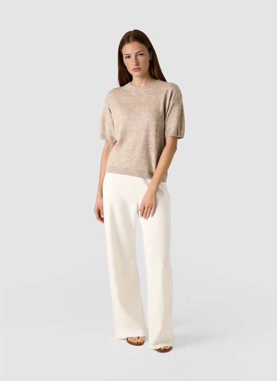 Pullover Rundhals 1/2 Arm Frappuccino Frontansicht