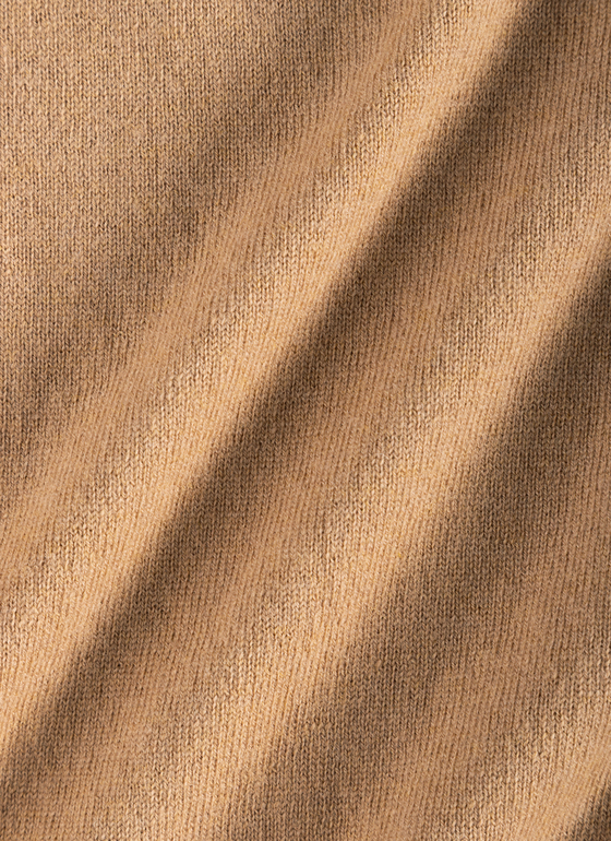 Pullover Stehkragen 1/2 Arm Pumpkin Spice Frontansicht
