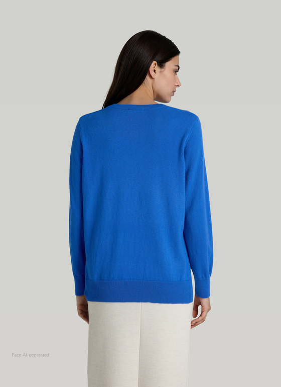 Pullover Stehkragen 1/2 Arm Nordic Light Frontansicht