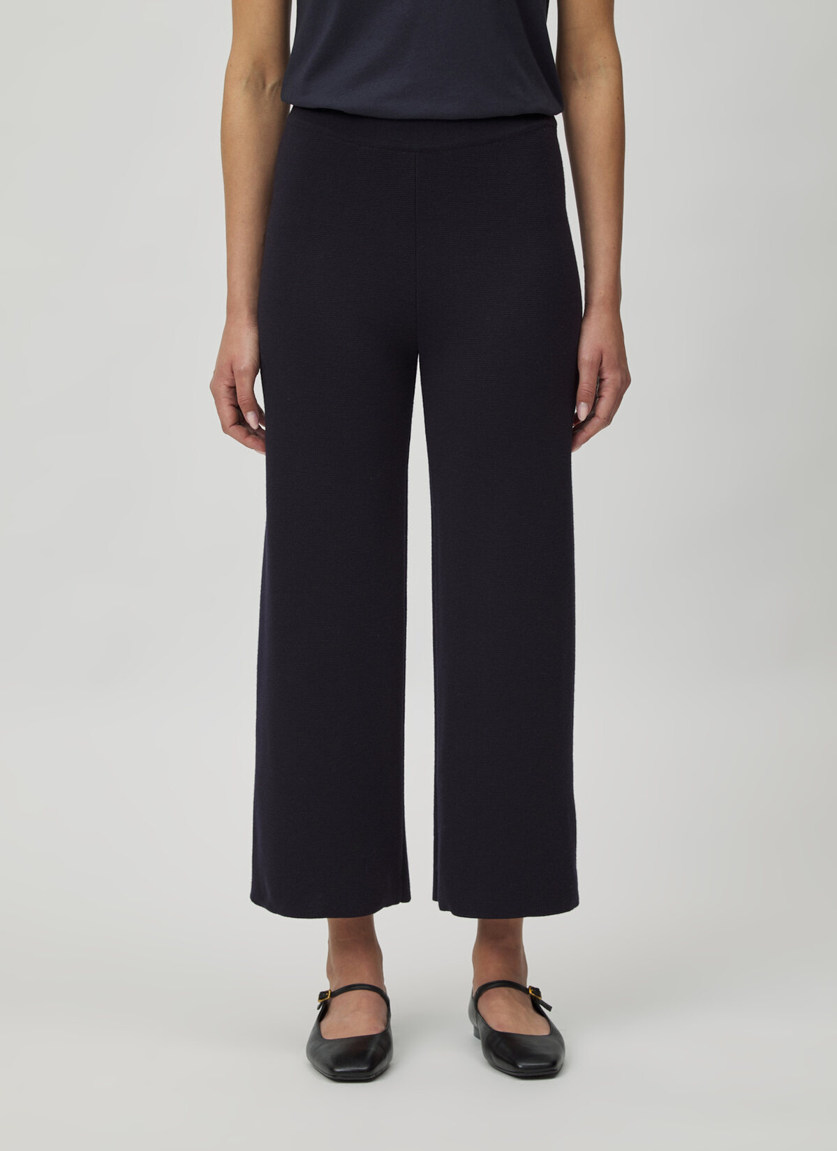 Strickhose, Navy Frontansicht