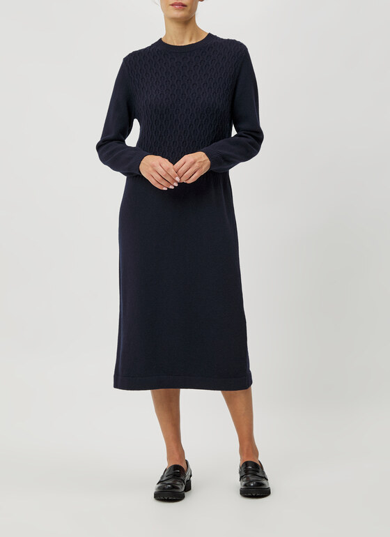 Kleid Navy Frontansicht