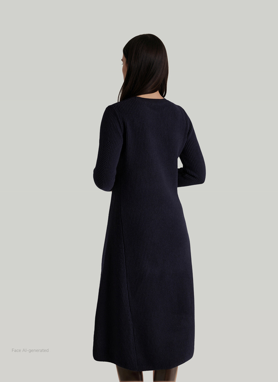 Kleid Navy Frontansicht