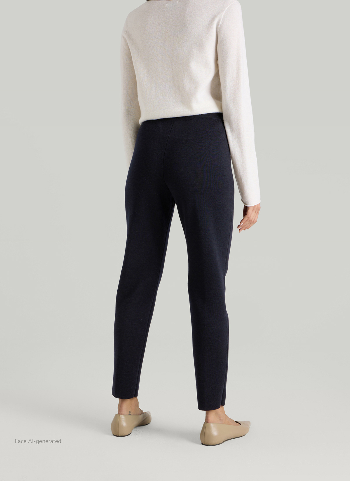 Hose, Navy Rückansicht