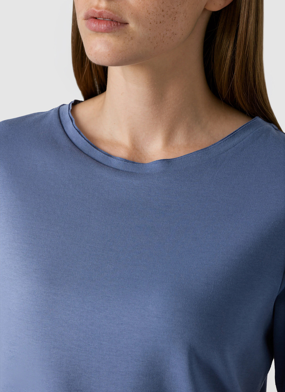 T-Shirt 1/2 Arm Blue Horizon Frontansicht