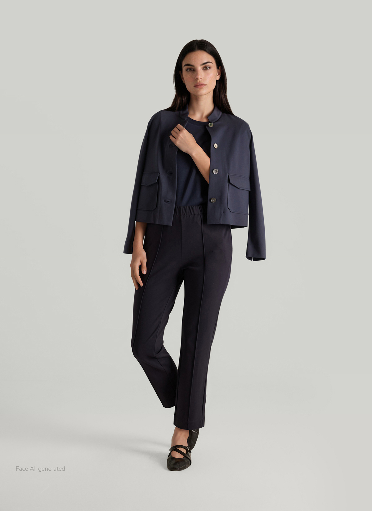 Jacke Wirk, Navy Detailansicht 2