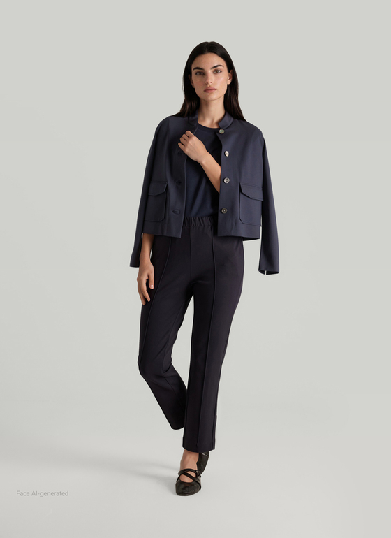 Jacke Wirk Navy Frontansicht