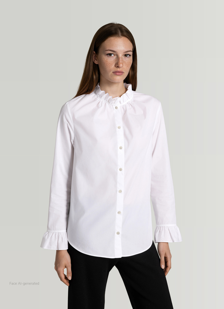 BlusePure White Frontansicht