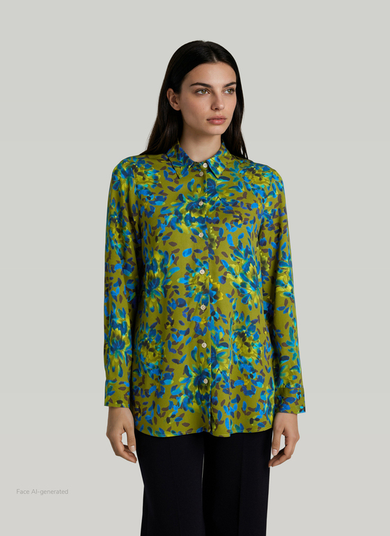 Bluse 1/1 Arm Autumn Forest Frontansicht