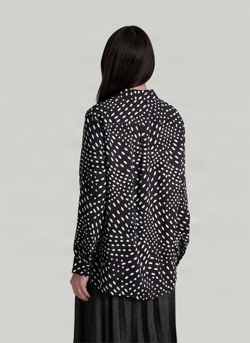 Bluse 1/1 Arm, Black Rückansicht