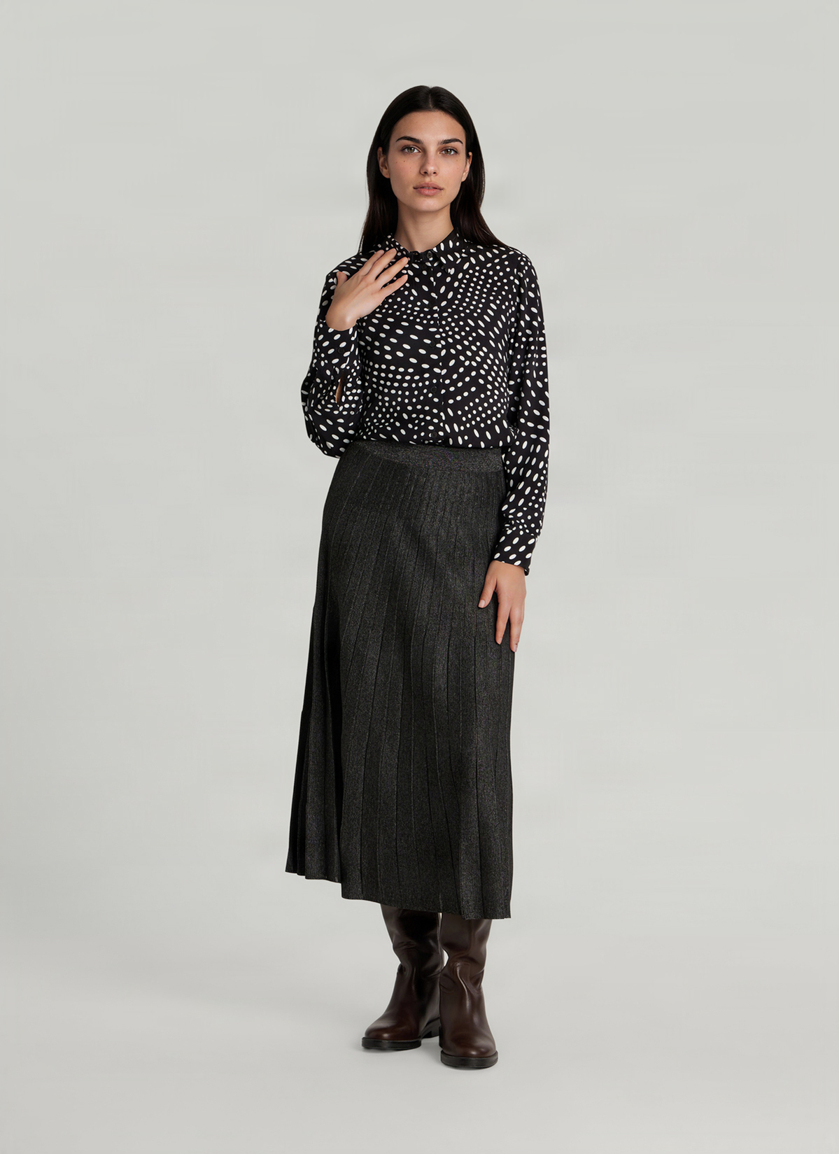 Bluse 1/1 Arm, Black Detailansicht 2