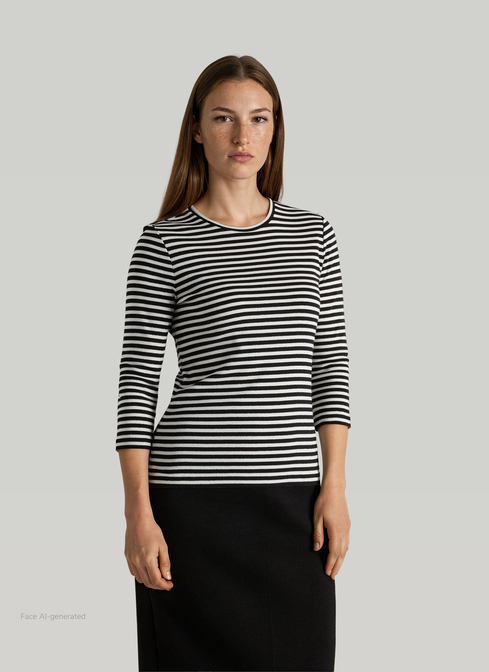 Longsleeve Rundhals 3/4 Arm width=