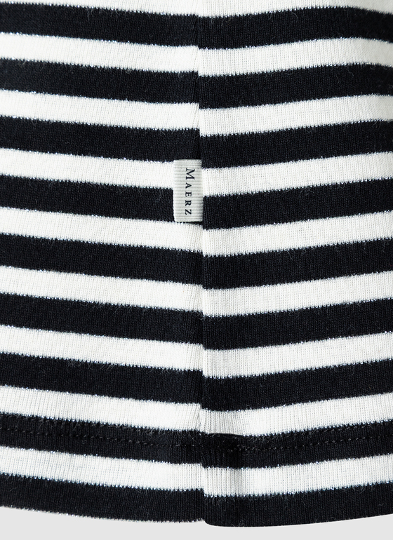 Longsleeve Rundhals 3/4 Arm Black Frontansicht