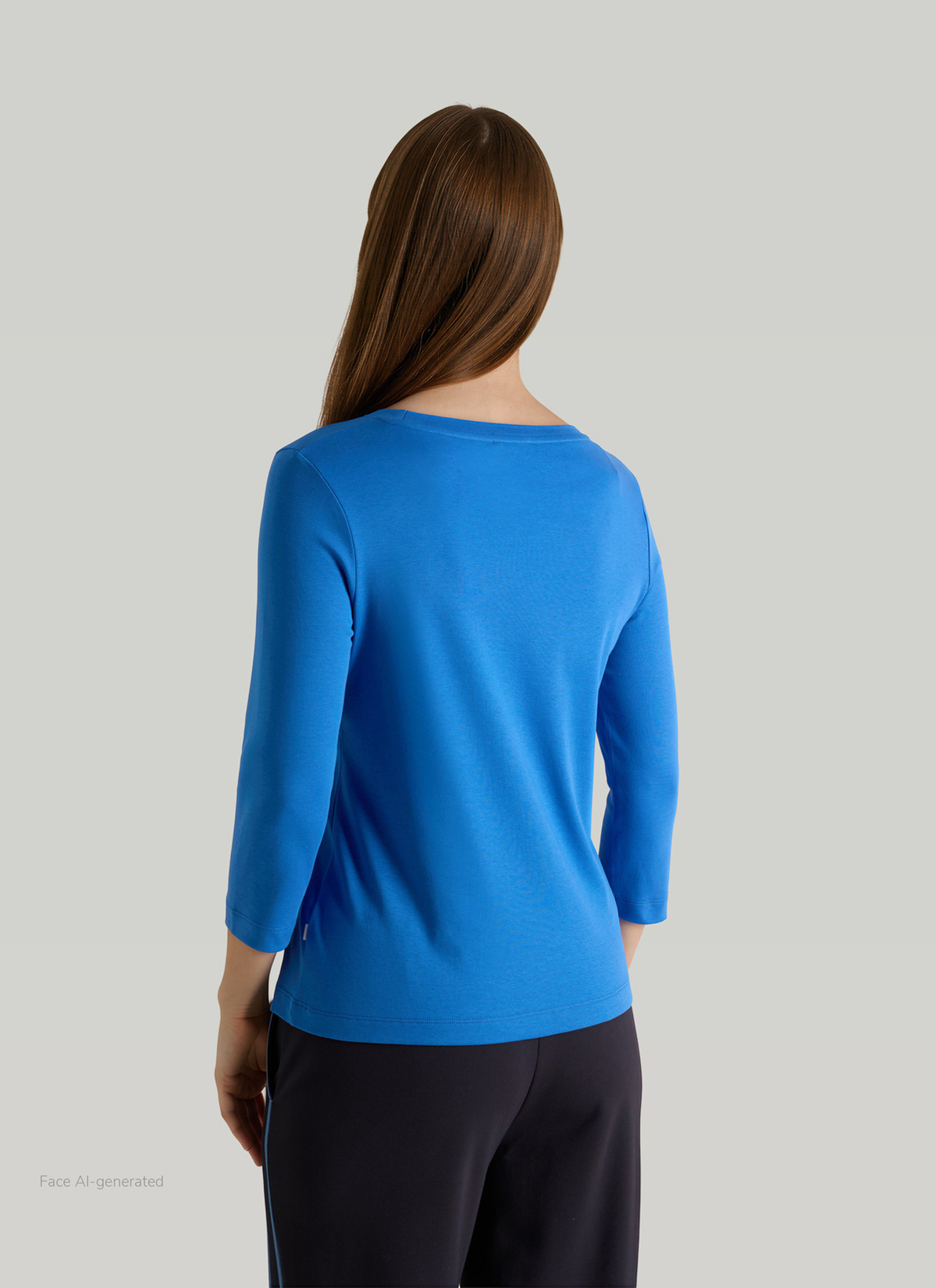 Longsleeve Rundhals 3/4 Arm, Nordic Light Rückansicht
